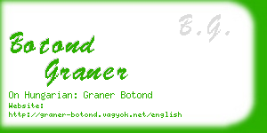 botond graner business card